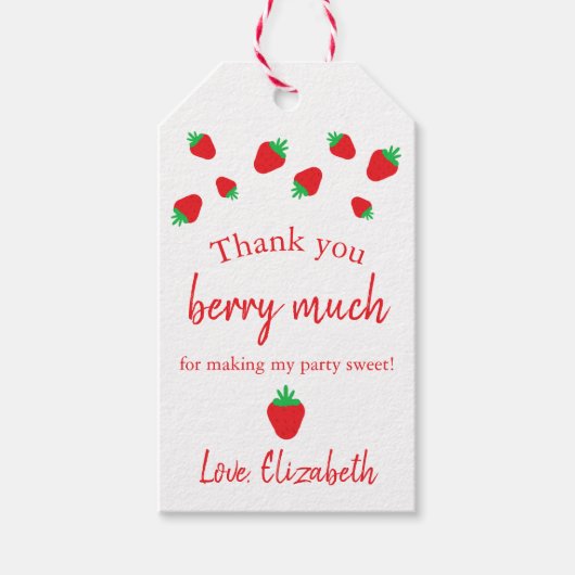 サンキューベリーマート誕生日サンキュー ギフトタグ (正面)