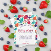 サンキューベリーラベリーストロベリーブルーベリーカラフル サンキューカード