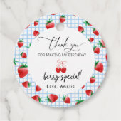 サンキューベリー誕生日メッセージカード フェイバータグ (正面)