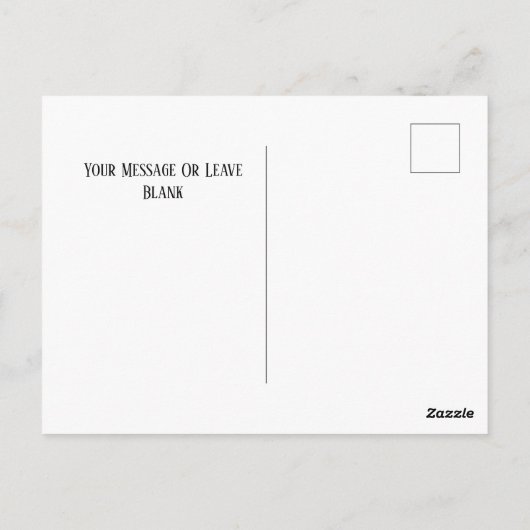 サンキューベーカスタムルパーソナライズされた ポストカード (裏面)