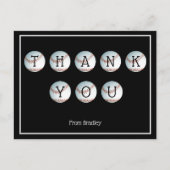 サンキューベーカスタムルパーソナライズされた ポストカード (正面)