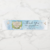 サンキューベーションファウンテンドブ結婚ズラグジュアリー ペットボトルラベル (シングルラベル)