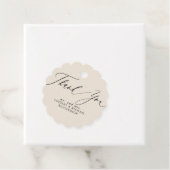 サンキューベージュ結婚式の引き出物ラベル フェイバータグ (インサイチュ)