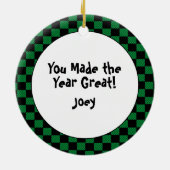 サンキューベースボールコーチバジェットホリディギフト セラミックオーナメント (裏面)