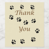 サンキューペットシッタードッグウォーカー感謝 ワインラベル (シングルラベル)