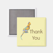 サンキューペットシッター子猫カラーブロックシッティングキャット マグネット (正面/裏面)