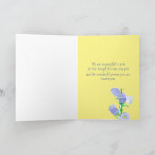 サンキューホスピス気にギバーカンタベリーベル カード (内部)