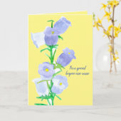 サンキューホスピス気にギバーカンタベリーベル カード (黄色い花)