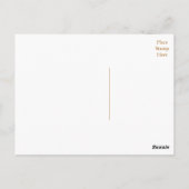 サンキューホワイトデイジーフローラドットピンクノテカード ポストカード (裏面)