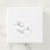 サンキューホワイト結婚式の引き出物ラベル フェイバータグ (インサイチュ)