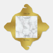 サンキューホワフェイクイト大理石と金ゴールド誕生日 フェイバーボックス (折り畳みなし)