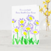 サンキューホームヘルス気にナース カード (黄色い花)