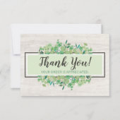 サンキューボタニカルグリーナリーユーカリプトゥスウッドカード 招待状 (正面)