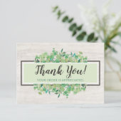 サンキューボタニカルグリーナリーユーカリプトゥスウッドカード 招待状 (スタンド正面)