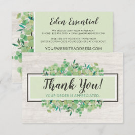 サンキューボタニカルグリーナリーユーカリプトゥスウッドカード 招待状