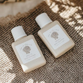 サンキューボホビーチシェルベイビーシャワー スクエアシール