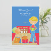 サンキューボーリングパーティーフラットカード サンキューカード (スタンド正面)