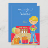 サンキューボーリングパーティーフラットカード サンキューカード (正面/裏面)