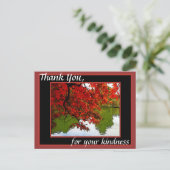 サンキューポストカード秋シーン ポストカード (スタンド正面)