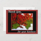 サンキューポストカード秋シーン ポストカード (正面/裏面)