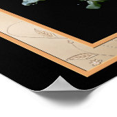 サンキューママローズブドパーソナライズされたポスタープリント ポスター (角)