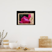 サンキューママローズブドパーソナライズされたポスタープリント ポスター (キッチン)