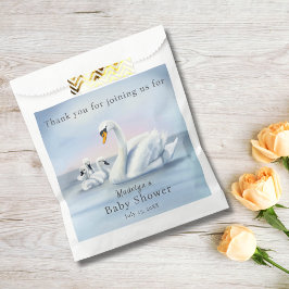 サンキューママ白鳥とベビー赤ちゃんシャワー フェイバーバッグ