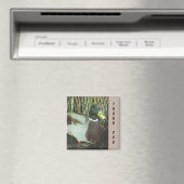 サンキューマラードアヒル写真自然レイクバード マグネット (インサイチュ (食洗機))