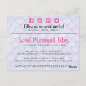 サンキューマーメイドテールスケール&パールブティックショップ ポストカード (裏面)