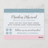 サンキューマーメイドムーン&スターズミスティックブティック ポストカード (裏面)