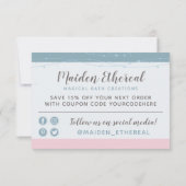 サンキューマーメイドムーン&スターミスティックサイレンカード 招待状 (裏面)