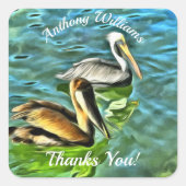 サンキューミスマロヤペリカン0329 スクエアシール (正面)