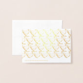 サンキューミニマリストファームハウスヘンロゴラグジュアリー 箔カード (裏面封筒付き)