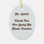 サンキューミュージック先生ココペリサウスウエストモザイク セラミックオーナメント (裏面)