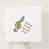 サンキューミュージック先生金ゴールド銀鑑賞 フェイバータグ (インサイチュ)