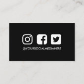 サンキューミントネオンインスタグラム割引 名刺 (裏面)