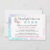 サンキュームーン&多肉質パステルミスティックボホカード 招待状 (裏面)