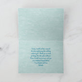 サンキューメイド・オブ・オーナー(花嫁付き添い人)ビーチシェルカード カード (内部)