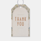サンキューメッセージカードヴィンテージアールヌーボー ギフトタグ (正面)