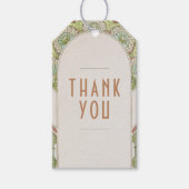 サンキューメッセージカードヴィンテージアールヌーボー ギフトタグ (正面)