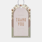 サンキューメッセージカードヴィンテージアールヌーボー ギフトタグ (正面)