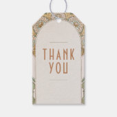 サンキューメッセージカードヴィンテージアールヌーボー ギフトタグ (正面)