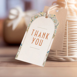 サンキューメッセージカードヴィンテージアールヌーボー ギフトタグ