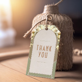 サンキューメッセージカードヴィンテージアールヌーボー ギフトタグ