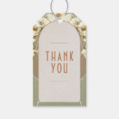 サンキューメッセージカードヴィンテージアールヌーボー ギフトタグ (正面)