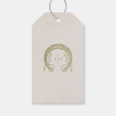 サンキューメッセージカードヴィンテージアールヌーボー ギフトタグ (裏面)