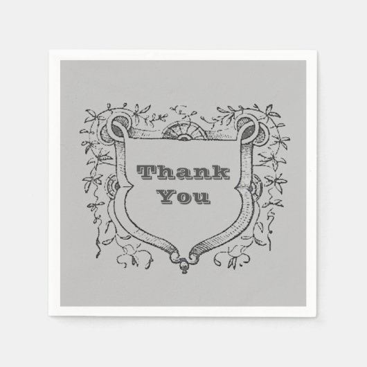 サンキューメディバル華美シールド感謝の食事 スタンダードカクテルナプキン (正面)