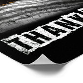 サンキューメモリアルデー軍隊国旗7月4日 ポスター (角)