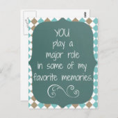 サンキューメモリーズ引用文 ポストカード (正面/裏面)