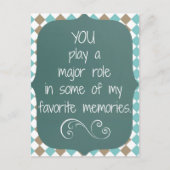 サンキューメモリーズ引用文 ポストカード (正面)